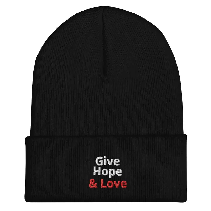 Give Hope and Love Knit Cap